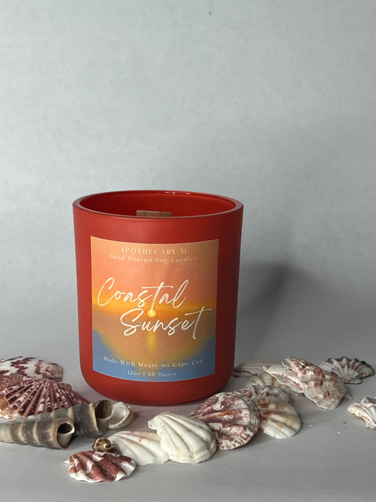 Coastal Sunset Wood Wick Candle