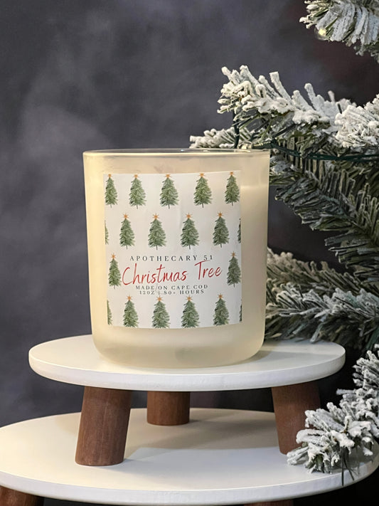 Christmas Tree Wood Wick Candle