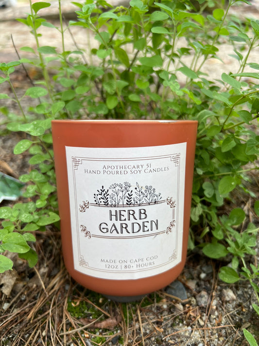 Herb Garden Wood Wick Candle Collection