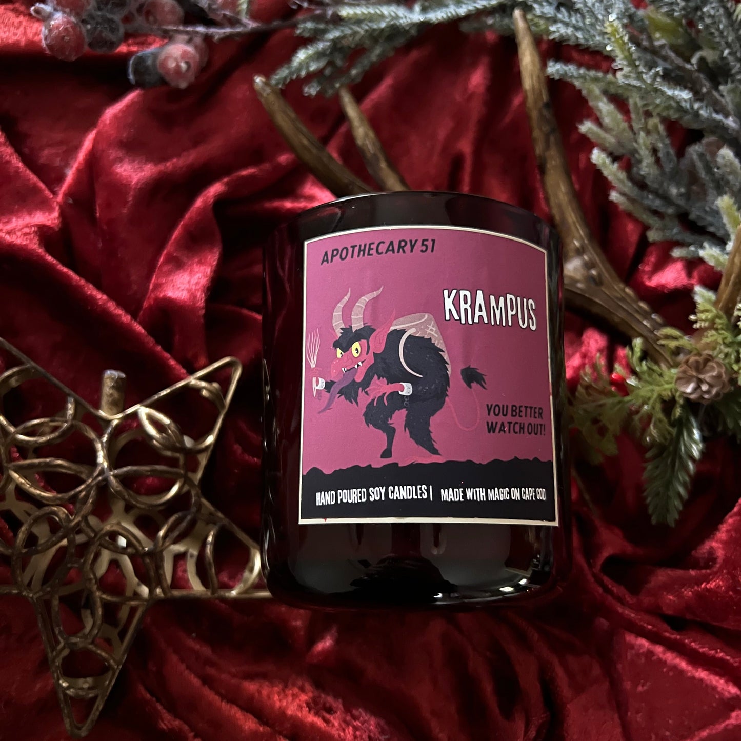 Krampus Wood Wick Candle