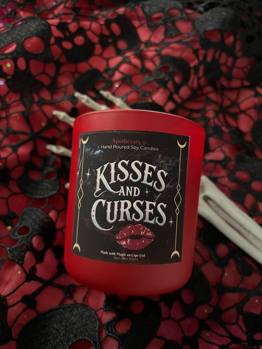 Kisses & Curses Wood Wick Candle